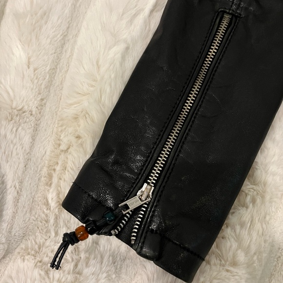 Blk Dnm WKL201 LEATHER JACKET 1,Small Black REG - Picture 8 of 9